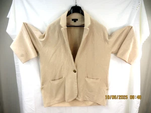 RE-IMAGINED BY J. CREW GR XL Baumwolle/Polyest/Wolle dicke 1 Knopf Strickjacke Pullover - Bild 1 von 24