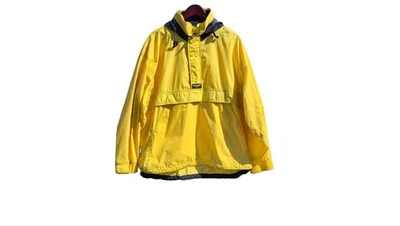 Vintage Chaps by Ralph Lauren Yellow Anorak Windbreaker Jacket 90s Streetwear - Image 1 of 4