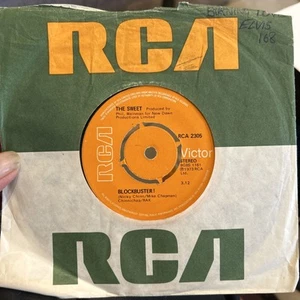 SWEET - Blockbuster 7” Single Vinyl Record 1973 RCA 2305 Vg+ - Picture 1 of 2