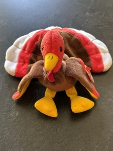 TY Beanie Babies - Gobbles the Turkey (4th Gen, 1996) - Picture 1 of 7
