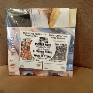 The Stone Roses Elephant Stone / Made Of Stone Australian Poster Pack NM - Picture 1 of 2