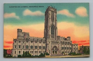 Scottish Rite Cathedral Indianapolis IN Indiana Postcard - Picture 1 of 2