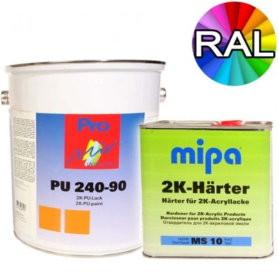 2K Acryllack RAL 9005 Tiefschwarz Holz Maschinen Industrielack LKW NFZ Lack Mipa - Bild 1 von 4