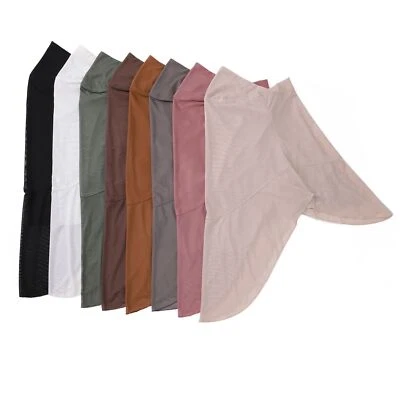 Muslim Women Amira Turban Hijab Ruffles Shawl Instant Scarf Wrap Headscarf Cover - Image 1 of 4