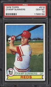 Tarjeta de béisbol Topps #516 Champ Summers 1979 - rojos - PSA 10 - 17969164 - - Imagen 1 de 2