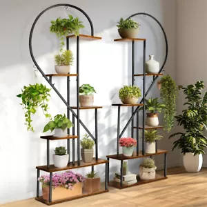 Soporte para plantas soporte para macetas soporte para flores de metal soporte para plantas en maceta 6 niveles - Imagen 1 de 13