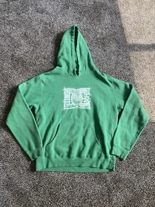 Vtg DC Shoes Skateboard Hoodie 90s Skate Green Rare Y2K Size M - Picture 1 of 6