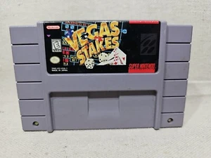 Vegas Stakes SNES Super Nintendo Entertainment System 1993 Cartridge Only (E2) - Picture 1 of 3
