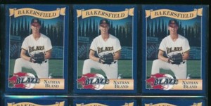 Lot (3) 1995 #11 Nathan Bland Bakersfield Blaze Cal League (CH15) SWSW