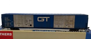 HO WALTHERS 932-35315 86' HI-CUBE BOXCAR 8-DR GRAND TRUNK WESTERN GTW WEATHERED - Picture 1 of 3