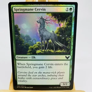 1x Springmane Cervin | LÁMINA | Escuela de Magos Strixhaven | Tarjetas mágicas de Magic The Gathering - Imagen 1 de 2