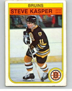 1982-83 O-Pee-Chee #12 Steve Kasper  RC Rookie Boston Bruins V57144