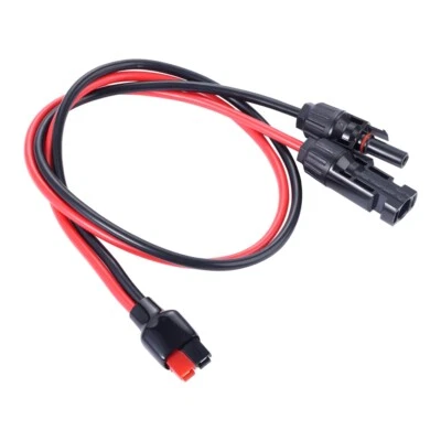 Conector de cable de extensión de panel solar 12AGW de 2 pies para panel solar RV barco marino - Imagen 1 de 4