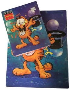 Garfield the Cat Jigsaw Puzzle Golden Vintage 200 Pieces Top Hat Cartoon 1970s - Picture 1 of 10