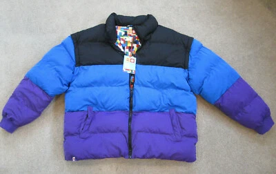 Lego X Target Collection Hombres Chaqueta acolchada a rayas o chaleco púrpura/azul/negro Foto 1 de 4