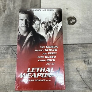 Lethal Weapon 4 VHS Tape 1998 Mel Gibson Buddy Cop Action Comedy Film New SEALED - Picture 1 of 6