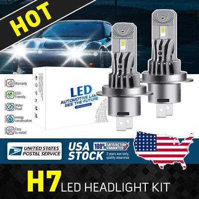 20000LM 6000k For Volkswagen Eos 2007-2016 H7 LED Headlight Bulbs Hi Low Beam - Изображение 1 из 4