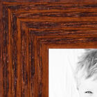 ArtToFrames Custom Picture Poster Frame Brown Walnut on Red Oak .75" Wide Wood