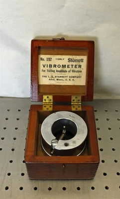 Starrett No. Vibrómetro 192 en caja de madera, sin indicador de esfera, - - E2721 Foto 1 de 4