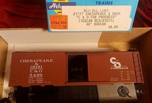 Chesapeake & Ohio C&O For Progress Bev-Bel 1777 40' Boxcar Blue Box Athearn Kit - Picture 1 of 7