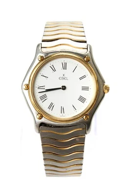 Ebel Unisex Stainless Steel /18K Yellow Gold Classic Wave Quartz Watch 32mm - Image 1 of 4