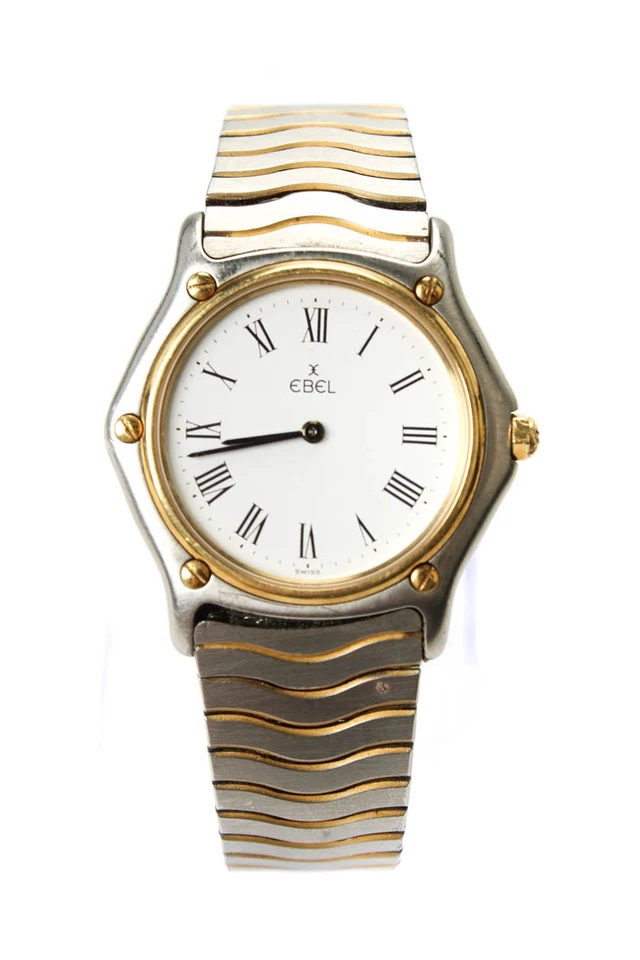 Ebel Unisex Stainless Steel /18K Yellow Gold Classic Wave Quartz Watch 32mm - Image 1 of 4