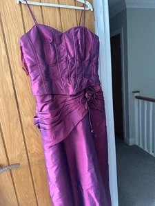 Beautiful purple Hilary Morgan ballgown/bridesmaid dress - size 18. Worn once. - Picture 1 of 7