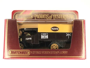 MATCHBOX MODELS OF YESTERYEAR, 1922 Foden Steam Lorry Y-27 Hovis. - Picture 1 of 6
