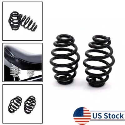 3" Black Seat Springs for Harley Sportster XL883/Chopper - Heavy Duty Pair - Image 1 of 4