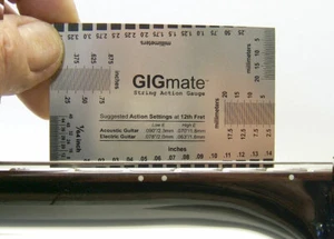 Gitarrensaite Action Gauge und Setup Lineal - Bild 1 von 7