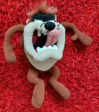 Vintage 1994 Looney Tunes Taz Tasmanian Devil Plush Large 43 Cm Toy