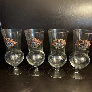 4 Rainforest Cafe Downtown Disney Anaheim Collectable Hurricane Wine Glass - Picture 1 of 7