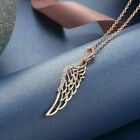 2Ct Natural Moissanite Wings Women's Pendant 14K Rose Gold Plated Free Chain