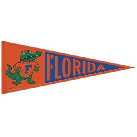 Florida Gators Throwback NCAA Embroidered Wool 13" X 32" Pennant Cover