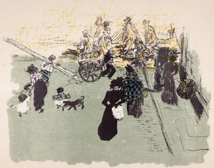 Pierre Bonnard: Busy French Street Corner 22x30 Archival Quality Fine Art Print - Picture 1 of 1