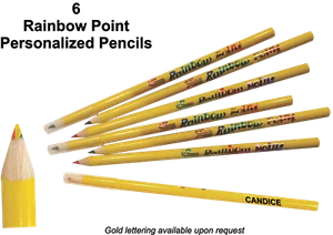 Multi Colored Drawing Pencils. Rainbow Point Coloring Pencils - Picture 1 of 1