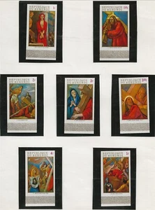 BURUNDI Sc 322-8,C119-25+2PERF+2IMPERF S/S NH issue of 1970 - CHRISTMAS - ART - Picture 1 of 7