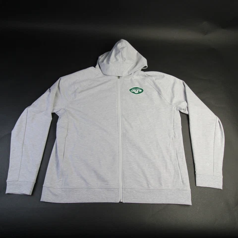New York Jets Lululemon Jacket Men's Light Gray Used Cover