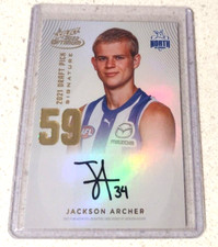 2022 Optimum Jackson Archer Draft Pick signature Gold  56/85 DPS DPSG59