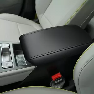 Cubierta de reposabrazos de caja de almacenamiento central para Hyundai Kona 2018-2025 imitación cuero negro - Imagen 1 de 6