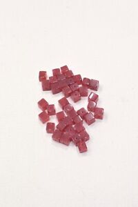 Bead Rubylite Dyed Cube 6mm