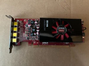 AMD FIREPRO W4100 2GB GDDR5 QUAD MINI DISPLAYPORT PCIE X16 3.0 VIDEO CARD F3-1(2 - Picture 1 of 5