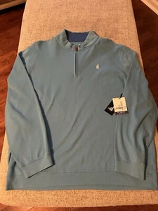 Johnnie O 1/4 Zip Performance Pullover Sweater Men’s XL Light Blue NWT - Picture 1 of 8
