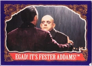 The Addams Family Card 1991 #29 It's Fester Addams & Top Loader Topps Paramount - Picture 1 of 2