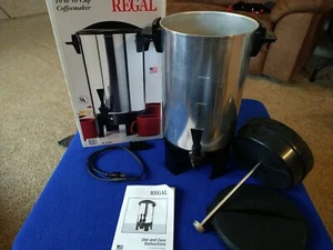 Working Coffee Pot Regal 10 to 30 Cup Coffee Pot Party Percolator Urn # k7030 - Picture 1 of 6