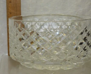 Vintage Large Waterford ALANA 7" Round Centerpiece Serving Bowl Crystal Glass - Picture 1 of 10