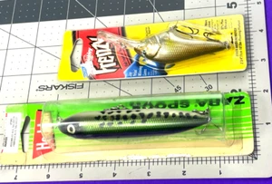 Lote* Heddon 4 1/4"" Zara Spook and Frenzy Bass Master Classic, Two Crainkbaits jq - Imagen 1 de 3