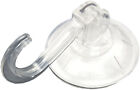 24 X Suction Hooks Clear Lever Type Snap Lock 45mm Patterned | Onestopdiy New