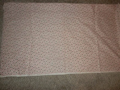 Vintage Cranston Christmas Candy Canes Hearts Quilt Fabric Red/White  45" x 30" - Image 1 of 3