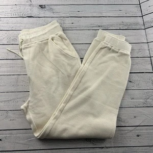 NEU Negative Waffelstrick Jogginghose Damen Large Creme - Bild 1 von 5